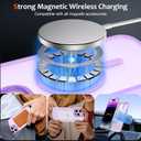 Anuck Case for iPhone 14 Pro Case Magnetic Phone Case Compatible with MagSafe, Soft TPU Bumper Hard Translucent Matte Back Slim Fit Shockproof Protective Cover for Men Women Girls - Light Purple