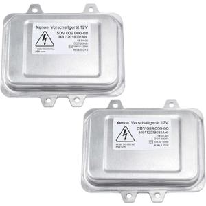 5DV00900000 68030815AA 2PCS Xenon HID Headlight Ballast Control Unit Compatible with Cadillac Escalade E60 E61 Lincoln MKZ Zephyr Jetta Golf Rabbit Part# 5DV 009 000-00