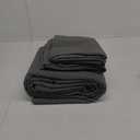 Hearth & Harbor Quilts Queen Size - All Season Bedspread Coverlet Set, Pinsonic Weave Lightweight Bedding Set - 7 Piece Queen Quilt Set with Pillow Shams, Grid - Gray