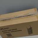 Mefirt Over The Door Pantry Organizer, Pantry Storage and Organization, 6-Tier Adjustable Hanging Baskets, Metal Wall Mount Spice Rack Seasoning Shelves for Home & Kitchen, Laundry Bathroom - Black