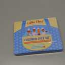 Toyze Birthday Gifts for 3-8 Year Old Girls Cute Stuff Apron for Girls Kids Cooking Sets Toddler Toys Kids Chef Hat and Apron Easter Christmas Stocking Stuffers White-with Cookbook