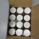 4oz Jars with Lids, Hoa Kinh 12 Pack Clear Glass Jars with Lids Empty Cosmetic Containers Round Airtight Glass Jar with Inner Liners and White Lid for Storing Lotions, Powders, and Ointments