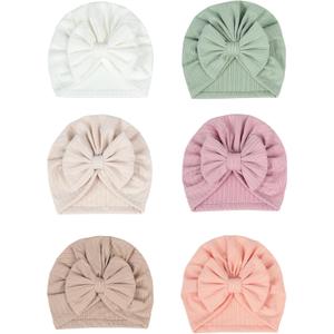 6 PCS Stretchy Baby Turban Hats, Baby Hat with Bows for Girls, Baby Boys Caps, Toddler, Newborn, Infant Hat Unisex (25) 6 PCS Stretchy Baby Turban Hats, Baby Hat with Bows for Girls, Baby Boys Caps, Toddler, Newborn, Infant Hat Unisex (25)