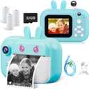 MINIBEAR Kids Camera Instant Print Camera for Kids Digital Camera Toddler Toys Christmas Birthday Gifts for 3 4 5 6 7 8 9 10 Year Old Boys Girls, Blue