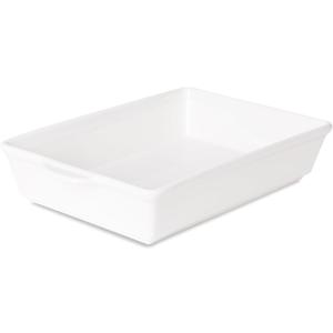 GDCZ Ceramic Baking Dish with Handles,Lasagna Pan Deep Large Serving Bakeware fo Cooking. Freezer Safe (White)