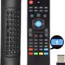 MX3 Voice Air Mouse Mini Keyboard Wireless Remote, 2.4G Multifunctional Fly Mouse with Motion Sensing Game Handle for 3-Gsensor HTPC Mini PC Xbox 360 and Android Smart TV Box 3-Gyro