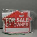 For Sale By Owner Yard Sign, 1-Pack 17"x13" Double-Sided Signs, Corrugated Plastic, H-Metal Stake, Home for Sale Sign, Estate Sale Signs, Yard Sale Signs With Stakes, House for Sale