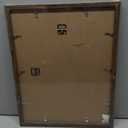 Solid Wood 14x18 Frame - Single Frame, Rustic Walnut 14 x 18 Poster Frame with Mat for 12x16, Picture Frames for Artwork, Puzzles, Photos and Movie Posters