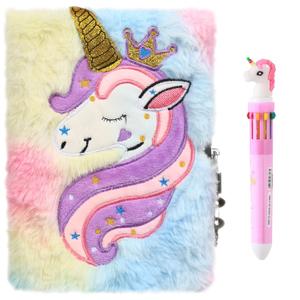 HH Family Diary for Girls Writing Journal Notebook with Matching Multicolored Pen Set (Unicorn P) Unknown Binding