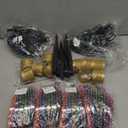 Minetom 2 Pack 11Feet 5 LED Super Jumbo Christmas String Lights or Pathway Marker Lights, Outdoor Xmas Decorations, Jumbo C9 Hanging Lights Waterproof Lawn Dec for Holiday Tree Roof Yard Garden