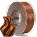 ELEGOO Silk PLA Filament 1.75mm Copper 1KG, 3D Printer Filament Dimensional Accuracy +/- 0.02mm, 1kg Spool(2.2lbs) Fits for Most FDM 3D Printers, Silk Copper