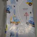 jejeloiu Excavator Fabric by The Yard Construction Vehicles Upholstery Fabric for Sewing Crafting Equipment Trucks Waterproof Indoor Outdoor Decor for Home DIY Projects 1 Yard (Yellow Blue)