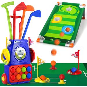 Bennol Upgraded Kids Toddler Golf Set, Indoor Outdoor Outside Toys Gifts for 3 4 5 Years Old Boys, 3 4 5 6 7 Years Old Boys Toys Birthday Gifts Ideas, Outdoor Golf Set Game for Kids Boys