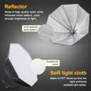 Softbox Continuous Lighting Kit 1 Pack for Camera Photo Video Photography Studio Light with 28'' x 28''Octagon Softbox and Dimmable Super Bright Bulb/Nylon Color Screen/Light Stand/Carrying Bag