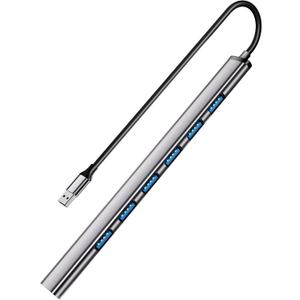 USB 3.0 hub, SNLLMZI Aluminium USB 3.0 7 Port Hub Expander,Ultra Slim Portable Data Hub for MacBook, Laptop, PC, Mac Pro, Mac mini, iMac, Surface Pro and More