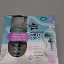 Tommee Tippee Advanced Anti-Colic 9 oz BPA Free Baby Bottles, Newborn 0+ Months, Slow Flow Breast-Like Nipple, Unique Design Keeps Air Away from Milk and Baby, Clear, Pack of 2