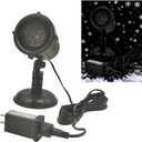 Christmas Projector Lights Outdoor Projector Lights Waterproof Plug in Moving Effect Wall Mountable for Halloween Christmas Holiday New Year Home Party Decoration Show (Snow-Flake)