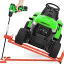 1400LB Lawn Tractor Lift Jack & Riding Mower Lift with Rotating Sleeve & Manual and Power Tool Handle, 3-Min Quick Setup, Anti-Slip Base, Heavy-Duty Universal Design for Lawn Mowers (Alloy Steel)