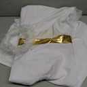 Fairy Sassy Little Girl's Angelic Costume Dress With White Angel Halo Headbands Christmas Robes Angel Dress 11-12 Y