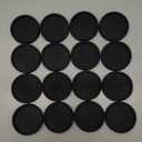 Non Slip Furniture Pads - 2" Anti Skid Caster Cups, 16PCS Round Furniture Coasters for Hardwood Floors, Anti Slide Furniture Cup Bed Couch Floor Protectors,Furniture Stoppers to Prevent Sliding(Black)