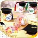 Mimorou 12 Sets Graduation Party Favors 2026 Graduation Cap Candy Jars Boxes Class of 2026 Candy Container for Table Guests School Party(Colorful)