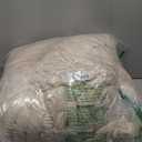 Exclusivo Mezcla California King Size Flannel Fleece Blanket, Super Soft Striped Jacquard Bed Oversized Blanket, Lightweight Fuzzy Cozy for All Seasons, 120x120 Inches, Beige