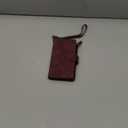 RANYOK Wallet Case Compatible with iPhone 12/12 Pro (6.1 inch), Premium PU Leather Zipper Flip Wallet RFID Blocking with Wrist Strap Magnetic Closure Built-in Kickstand Protective Case - Wine Red