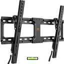 IWORKBOARD 55 65 75 85 inch Tilting TV Wall Mount for 32-90 '' TVs, Low Profile TV Mount Bracket, Safe Lock & Quick Release, Max VESA 600x400mm, 24 inch Studs,132 lbs, Fit Most 55+ 75+ 85+ 86 TVs