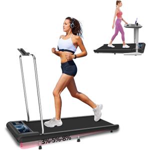 2 in 1 Treadmill and Walking Pad for Home/Office, Walking Treadmill with Remote Control, APP, and LED Display (Starry Sky)