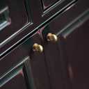 Goo-Ki 6 Pack Champagne Bronze Kitchen Cabinet Knobs,Modern Drawer Pulls,1 Inch Diameter Knob