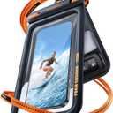 TORRAS IP68 Waterproof Phone Pouch Double Space, Floating Waterproof Phone Case with Lanyard for iPhone 17 Pro Max 16 15 14 S25 S24, Phone Dry Bag Vacation Cruise Ship Travel Essentials 7.0'', Black