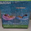 SLOOSH Inflatable Pool Floats Adult,2 Pack Pool Chairs with Cup Holders,Blow up Floats Chair,Hammock Noodle Mat for Relaxing Summer Water Fun Swimming Party Beach