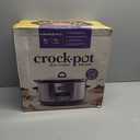 Crock-Pot Large 8-Quart Programmable Slow Cooker with Auto Warm Setting Black Stainless Steel