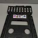 Delxo Folding Step Stool, 13 inch Non-Slip Foldable Stools Up to 300 LBS, Step Stool with Handle, Lightweight for Kitchen, Bathroom, Bedroom, Garden, Black, 1PC