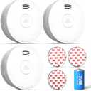 SITERWELL Smoke Detector, Smoke Detector 10 Year Battery with Photoelectric Sensor, Fire Alarm with Low Battery and Fault Warning for House and Bedroom, UL217-9th Listed, GS525A, 3 Packs