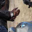 Harssidanzar Mens Lambskin Leather Driving Gloves GM026 (Brown)