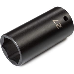 TEKTON 1/2 Inch Drive x 27 mm Deep 6-Point Impact Socket | SID23127