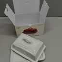 Le Creuset Stoneware European Butter Dish, White