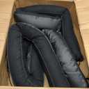 Sunolga Door Draft Stopper Blocks Hot and Cold Air with Removable Washable Cover for Bottom of Door, All-Season Seal for Noise, Light, Wind, Door Sweep for Gaps Up to 3", Home Essentials, 72", Black