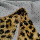 BENRON Soft Leopard Rugs for Living Room 5x8 Area Rug for Kids Room Nusery Bedroom, Fuzzy Cheetah Print Rug for Girls Boys, Wild Faux Fur Carpets, Machine Washable (Yellow/Black)