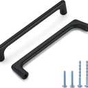 LIMUR 20 Pack 5 Inch (128 mm) Hole Center Matte Black Cabinet Pulls - Solid Zinc Alloy Kitchen Cabinet Handles, Drawer Pulls,Drawer Handle, Wardrobe & Dresser Handles,Cupboard Hardware (Hole Center 5 inch128 mm)