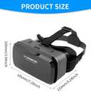 VR Headset for Phone, 100° Wide Angle VR Headset Glasses - Adjustable Pupil Distance, Lightweight Design for 4.0-6.0 inch Phones, Immersive 3D Movies & Games
