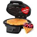 Mueller Heart 5 Waffle Maker, Norwegian Waffle Iron, Adjustable Browning Control & Nonstick, Cool Touch Handle, Easy to Clean, Small Kitchen Appliances