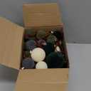 PullCrease 40 Pcs Velvet Christmas Balls Flocked Christmas Tree Hanging Ornaments Neutral Shatterproof Plastic Velvet Ball for Xmas Tree Decor(Gray, Sage Green, Hunter Green, Cream)