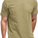 VEIISAR Men's Crew Neck T Shirt - Fitted Elastic Tees Fresh Print Tshirts - Pattern & Color 20+ (Green, XL)
