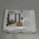 YoungsTex White 100% Blackout Curtains 48 Inches Length for Bedroom Window, Short Thermal Insulated Black Out Drapes with Grommet Energy Saving with Double Layer, 2 Panels, 42 X 48 Inch