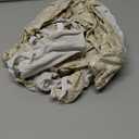 SearchI Stretch Dining Chair Seat Covers Set of 4, Stretch Washable Chair Covers for Dining Chairs, Kitchen Chair Covers Protector (Rear-Covered, Beige White Stripe)