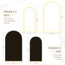 Toolterritary Metal Arch Backdrop Stand and Cover Set, 8FT, 6.6FT Party Backdrop, Easy to Assemble, Backdrop Stand for Parties, Birthday, Baby Shower