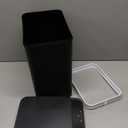 Yatmung 4 Gallons Bathroom Waste Can Automatic Touchless - 15.5 Liters Smart Waste Can Motion Sensor - Narrow, Plastic - Slim Electric Bin - Skinny Waste Can with Lid (Matte Black)