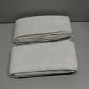 Linen Curtains 84 Inch Length 2 Panels Set Cream Neutral Farmhouse Curtain for Living Room,Beige Ivory Off White Modern Cottage Core Curtain Drapes for Bedroom Light Filtering Semi Sheer 84 In Long